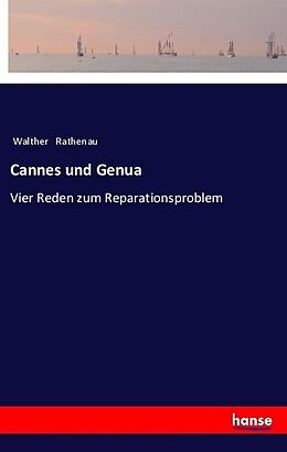 Kartonierter Einband Cannes und Genua von Walther Rathenau