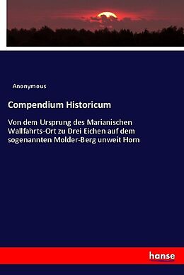 Kartonierter Einband Compendium Historicum von Anonym