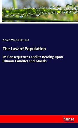 Couverture cartonnée The Law of Population de Annie Wood Besant