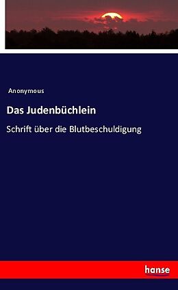 Kartonierter Einband Das Judenbüchlein von Anonymous