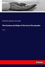 Kartonierter Einband (Kt) The Contents and Origin of the Acts of the Apostles von Eduard Zeller, Joseph Dare, Franz Overbeck