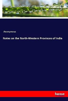 Kartonierter Einband Notes on the North-Western Provinces of India von Anonymous
