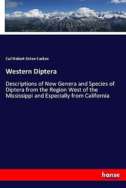 Kartonierter Einband Western Diptera von Carl Robert Osten-Sacken