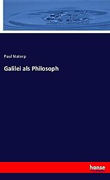 Couverture cartonnée Galilei als Philosoph de Paul Natorp