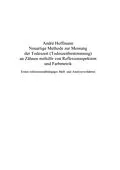E-Book (pdf) Neuartige Methode zur Messung der Todeszeit (Todeszeitbestimmung) an Zähnen mithilfe von Reflexionsspektren und Farbmetrik von André Hoffmann