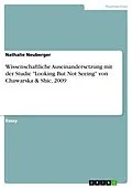 E-Book (pdf) Wissenschaftliche Auseinandersetzung mit der Studie "Looking But Not Seeing" von Chawarska & Shic, 2009 von Nathalie Neuberger