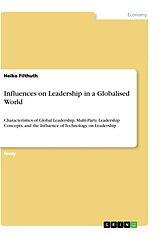 Couverture cartonnée Influences on Leadership in a Globalised World de Heiko Filthuth