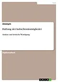 E-Book (pdf) Haftung der Aufsichtsratsmitglieder von Anonym