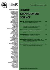 Kartonierter Einband Junior Management Science, Volume 5, Issue 2, June 2020 von Junior Management Science E. V.
