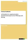 E-Book (pdf) Achtsamkeit in organisationalen Transformationsprozessen. Wirkung und Beitrag von Vanessa Sandfuchs