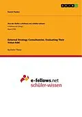E-Book (pdf) External Strategy Consultancies. Evaluating Their Value-Add von Daniel Fischer