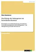 E-Book (pdf) Das Prinzip der Salutogenese im betrieblichen Kontext von Nina Hammerer