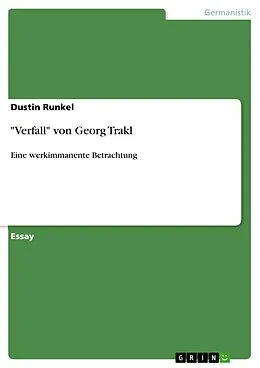 E-Book (pdf) "Verfall" von Georg Trakl von Dustin Runkel