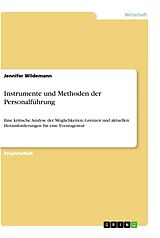 Kartonierter Einband Instrumente und Methoden der Personalführung von Jennifer Wildemann