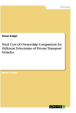 Kartonierter Einband Total Cost of Ownership Comparison for Different Drivetrains of Private Transport Vehicles von Simon Kröger