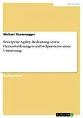 E-Book (pdf) Enterprise Agility. Bedeutung sowie Herausforderungen und Stolpersteine einer Umsetzung von Michael Sturzenegger