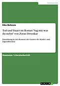 E-Book (pdf) Tod und Trauer im Roman "Sag mir, was du siehst" von Zoran Drvenkar von Eike Behrens