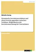 E-Book (pdf) Dynamische Investitionsverfahren und deren Vorteile gegenüber statischen Verfahren. Möglichkeiten der Investitionsrechnung für Unternehmen von Michelle Herzig