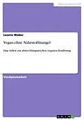 E-Book (pdf) Vegan ohne Nährstoffmangel von Leonie Weber
