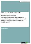 E-Book (pdf) Rechtsextremismus und Aussteigerprogramme. Was erschwert einen Ausstieg aus der rechten Szene und welchen Handlungsspielraum hat die Soziale Arbeit? von Alicia Schneider, Rebecca Schneider