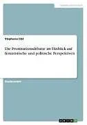 Die Prostitutionsdebatte im Hinblick auf feministische und politische Perspektiven