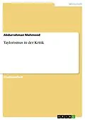 E-Book (pdf) Taylorismus in der Kritik von Abdurrahman Mahmood