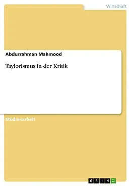 E-Book (pdf) Taylorismus in der Kritik von Abdurrahman Mahmood