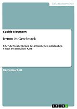 E-Book (pdf) Irrtum im Geschmack von Sophie Blaumann