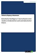 E-Book (pdf) Künstliche Intelligenz. Unterschiede in der Analyse strukturierter und unstrukturierter Daten von Viktoria Popsuy-Johannsen