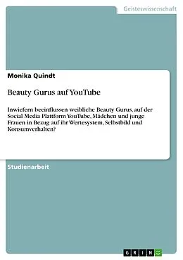 E-Book (pdf) Beauty Gurus auf YouTube von Monika Quindt