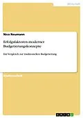 E-Book (pdf) Erfolgsfaktoren moderner Budgetierungskonzepte von Nico Neumann