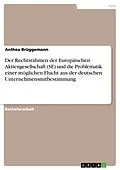 E-Book (pdf) Der Rechtsrahmen der Europäischen Aktiengesellschaft (SE) und die Problematik einer möglichen Flucht aus der deutschen Unternehmensmitbestimmung von Anthea Brüggemann