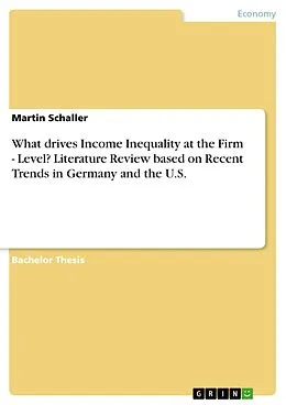 E-Book (pdf) What drives Income Inequality at the Firm - Level? Literature Review based on Recent Trends in Germany and the U.S. von Martin Schaller
