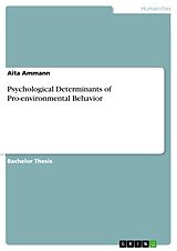 eBook (pdf) Psychological Determinants of Pro-environmental Behavior de Aita Ammann