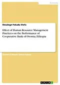 E-Book (pdf) Effect of Human Resource Management Practices on the Performance of Cooperative Bank of Oromia, Ethiopia von Desalegn Fekadu Etefa