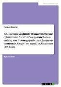 Bestimmung wichtiger Pflanzenmerkmale (plant traits) für drei Zwergstraucharten entlang von Nutzungsgradienten. Juniperus communis, Vaccinium myrtillus, Vaccinium vitis-idaea