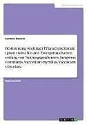 Bestimmung wichtiger Pflanzenmerkmale (plant traits) für drei Zwergstraucharten entlang von Nutzungsgradienten. Juniperus communis, Vaccinium myrtillus, Vaccinium vitis-idaea