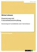 E-Book (pdf) Finanzierung und Unternehmensentwicklung von Michael Lehmann