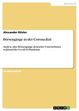 E-Book (pdf) Börsengänge in der Corona-Zeit von Alexander Rösler