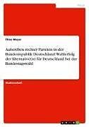 Aufstreben rechter Parteien in der Bundesrepublik Deutschland. Wahlerfolg der Alternative(n) für Deutschland bei der Bundestagswahl