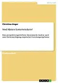 E-Book (pdf) Sind Aktien Lotterietickets? von Christina Unger