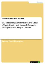 eBook (pdf) ESG and Financial Performance. The Effects of Audit Quality and National Culture in the Nigerian and Kenyan Context de Ursule Yvanna Otek Ntsama