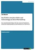 E-Book (pdf) Das Treffen zwischen Hitler und Schuschnigg auf dem Obersalzberg von Jan Becker