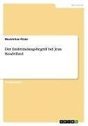 Kartonierter Einband Der Entfremdungsbegriff bei Jean Baudrillard von Maximilian Päsler