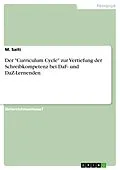 E-Book (pdf) Der "Curriculum Cycle" zur Vertiefung der Schreibkompetenz bei DaF- und DaZ-Lernenden von M. Saiti