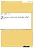 E-Book (pdf) Mitarbeitermotivation in der betrieblichen Praxis von Elmar Schmidt