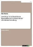 E-Book (pdf) Grundzüge des rechtssicheren Personalauswahlverfahrens in der öffentlichen Verwaltung von Max Becker