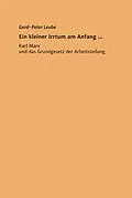 E-Book (epub) Ein kleiner Irrtum am Anfang ,,, von Gerd-Peter Leube