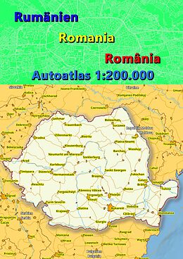 Kartonierter Einband Rumänien Autoatlas, Straßenatlas 2023/2024 1:200.000 (România) von M&amp;M Baciu