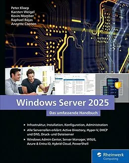 E-Book (epub) Windows Server 2025 von Peter Kloep, Karsten Weigel, Kevin Momber